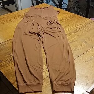 Area Stars Women's XL Jumpsuit Romper NEW Brown Party Casual Long Sleeveless